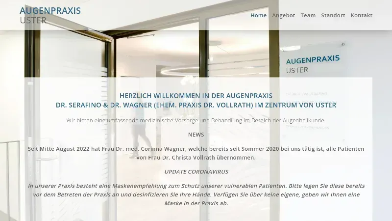 Augenarztpraxis Uster - Dr. med. Eva Serafino und Dr. med. Christa Vollrath