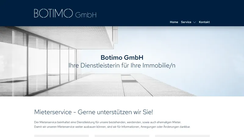 Botimo GmbH - Dienstleisterin f&uuml;r Ihre Immobilien