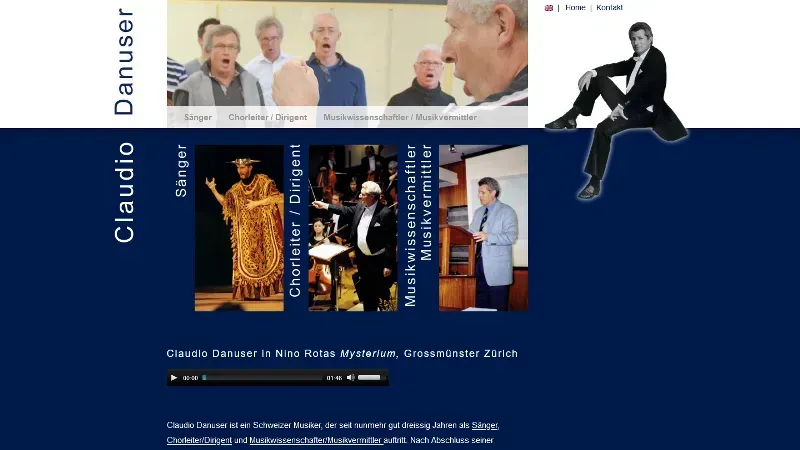 Claudio Danuser - S&auml;nger, Dirigent, Musikwissenschaftler
