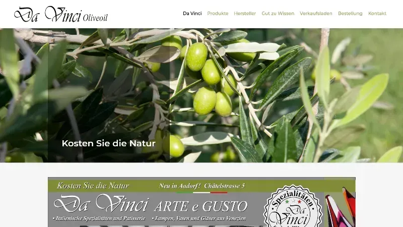 Da Vinci Oliveoil - Import und Handel
