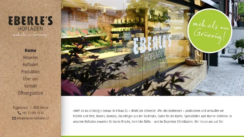 Eberle's Hofladen Altnau - Meh als nu Gr&uuml;ez&uuml;g!