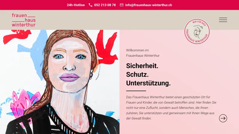Frauenhaus Winterthur - Sicherheit. Schutz. Unterst&uuml;tzung.