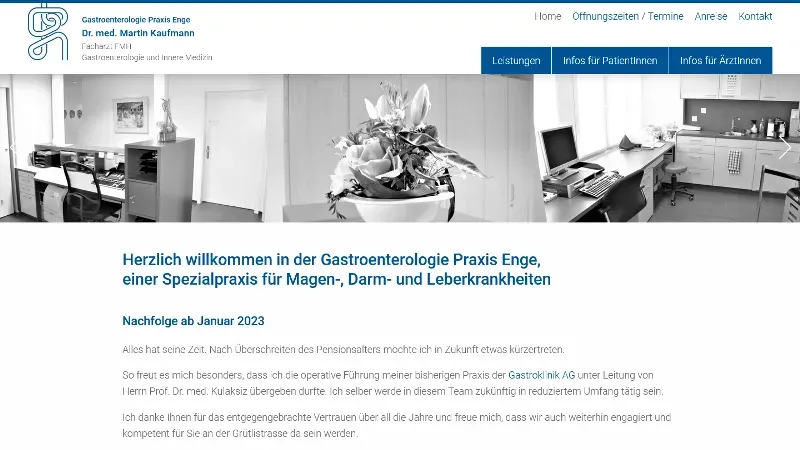 Gastroenterologie Praxis Enge - Dr. med. Martin Kaufmann