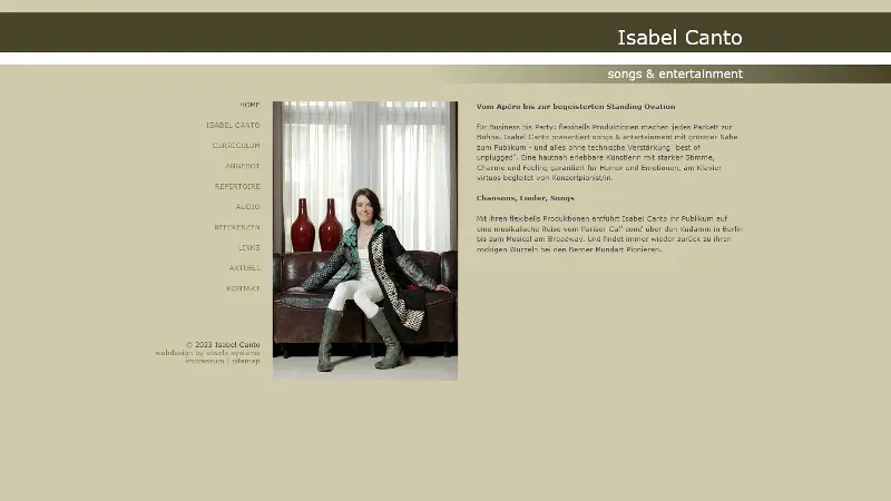 Isabel Canto - songs & entertainment