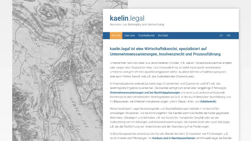 kaelin.legal - Business Law, Bankruptcy and Restructuring