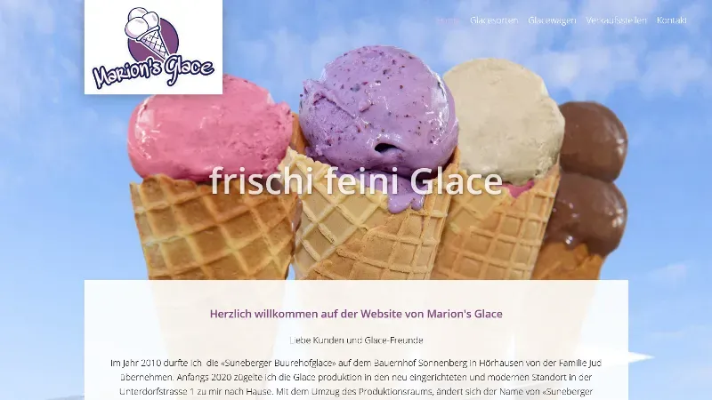 Marion's Glace - Glace frisch vom Hof