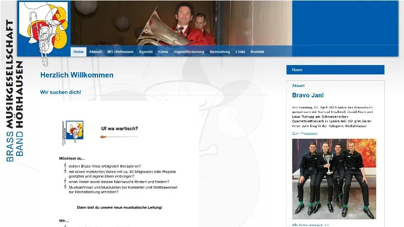 BRASS BAND Musikgesellschaft H&ouml;rhausen