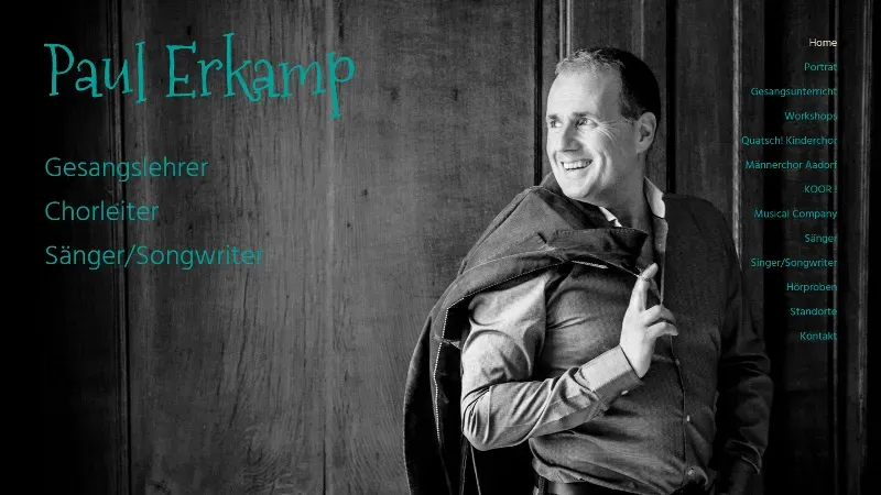 Paul Erkamp - Singer, Songwriter, Gesangslehrer