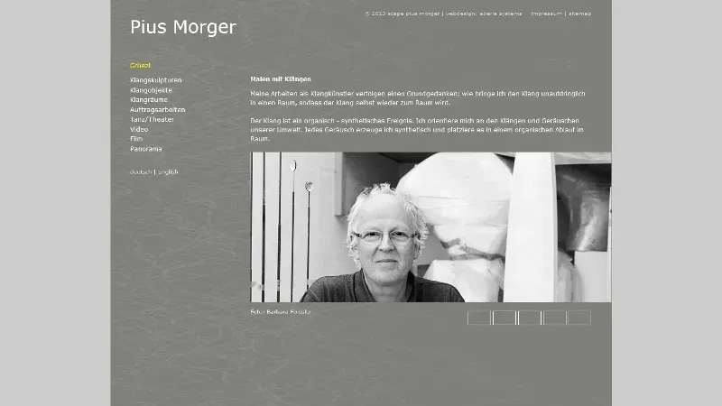 Pius Morger - sound creation and positioning in space