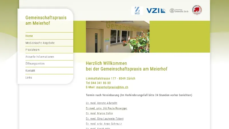 Gemeinschaftspraxis - am Meierhof Z&uuml;rich