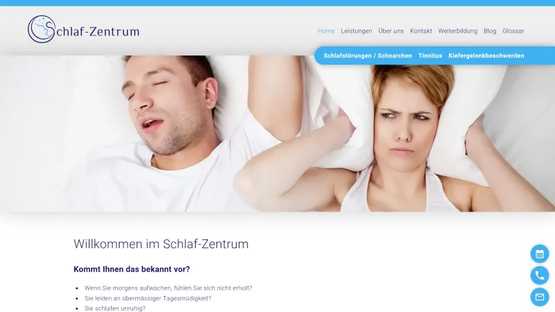 Schlaf-Zentrum - Hilfe bei Schlafst&ouml;rungen und Schnarchen