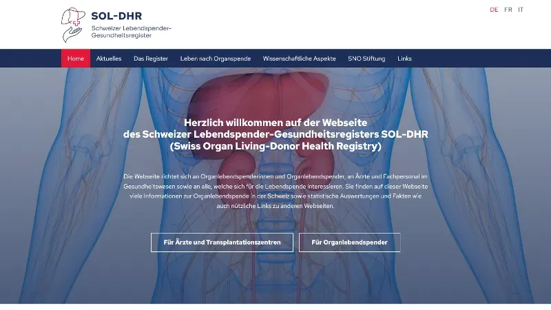 Schweizer Lebendspender-Gesundheitsregisters SOL-DHR
