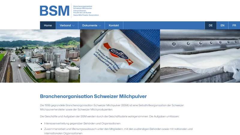 Branchenorganisation Schweizer Milchpulver
