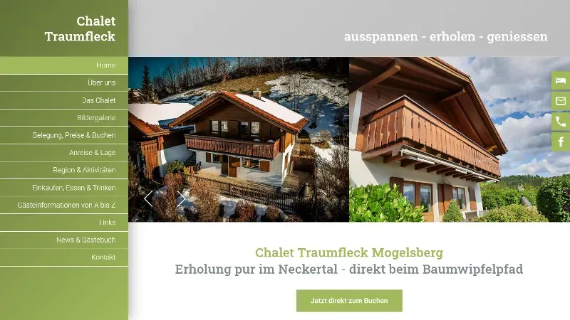 Chalet Traumfleck Mogelsberg - Erholung pur im Neckertal