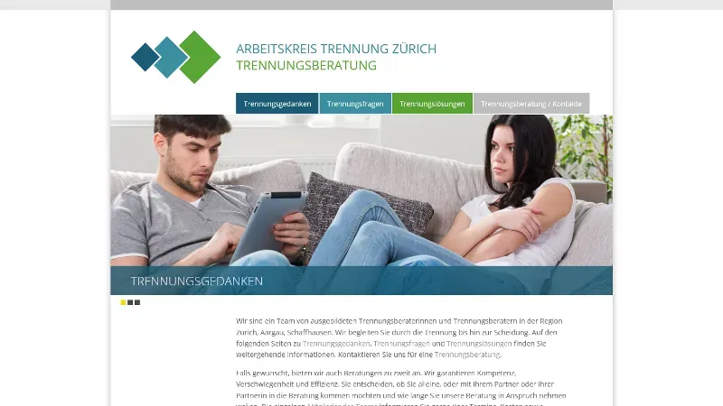 Arbeitskreis Trennung Z&uuml;rich - Beratung bei Trennung oder Scheidung