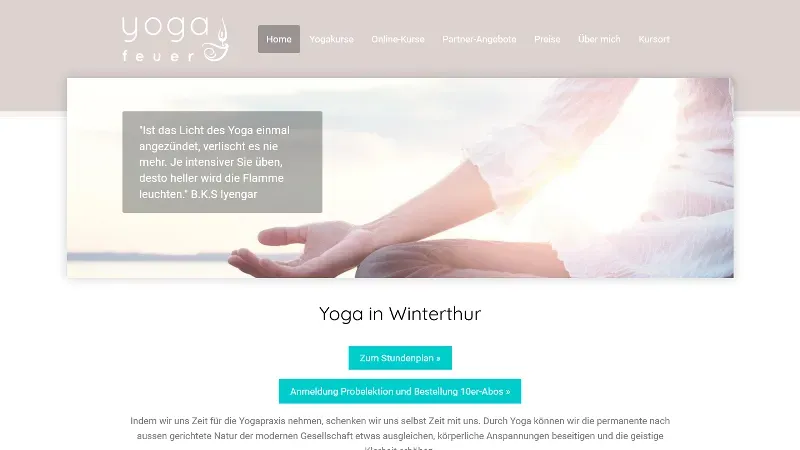 Yogafeuer Winterthur - Yoga in Winterthur